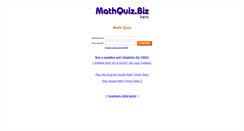 Desktop Screenshot of mathquiz.biz